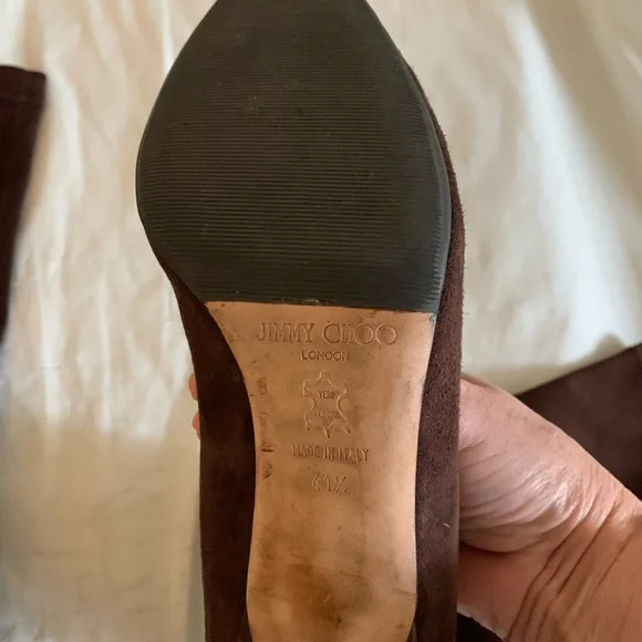 Jimmy Choo stretch suede boots - Picture 2 of 3